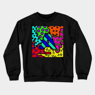 Alphabet Series - Letter A - Bright and Bold Initial Letters Crewneck Sweatshirt